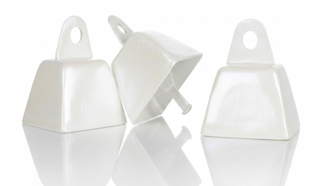 Shop For 1in Cowbell Trinkets: White (3 pc)