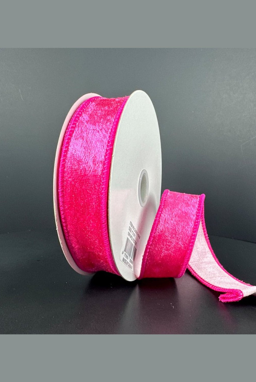 Shop For 1in Double Sided Velvet Ribbon: Fuschia/Pink (10 Yards)