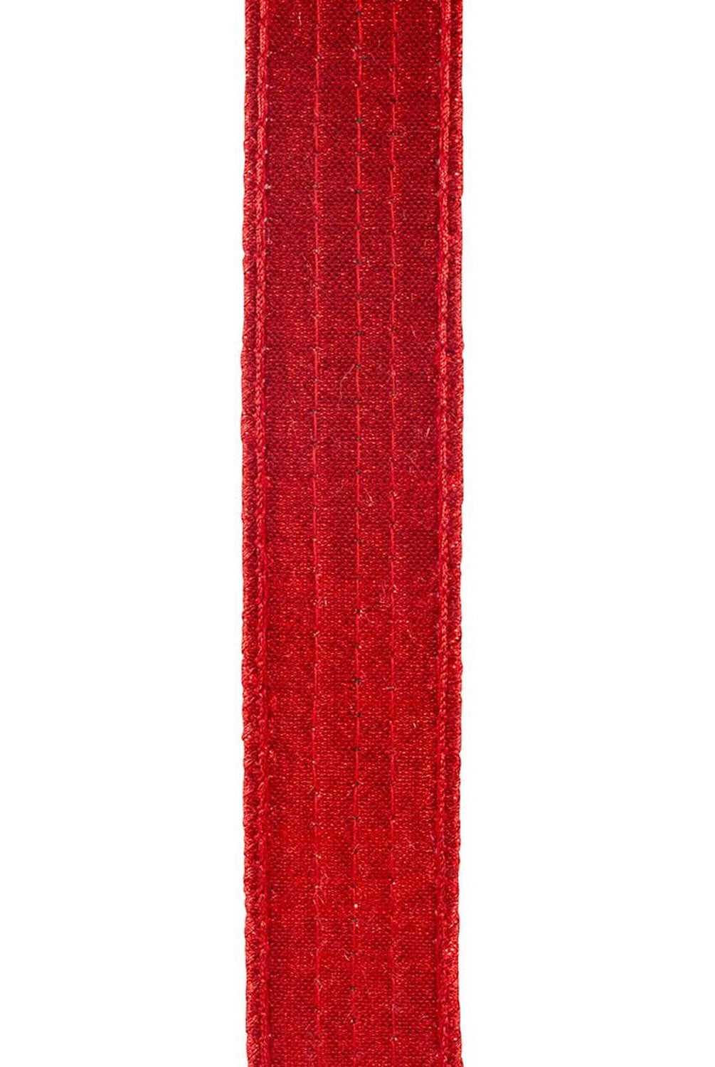 Shop For 1in Glitter Stripe Fiesta Ribbon: Red (5 Yards)