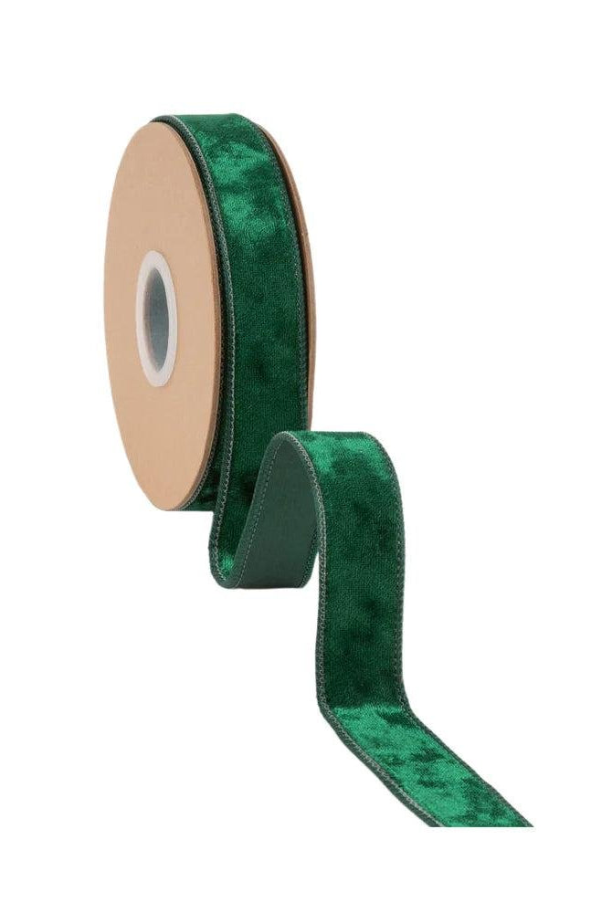Shop For 1in Heritage Velvet Ribbon: Hunter Green (10 Yards)