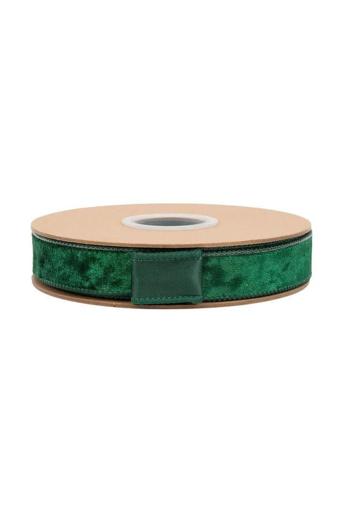 Shop For 1in Heritage Velvet Ribbon: Hunter Green (10 Yards)