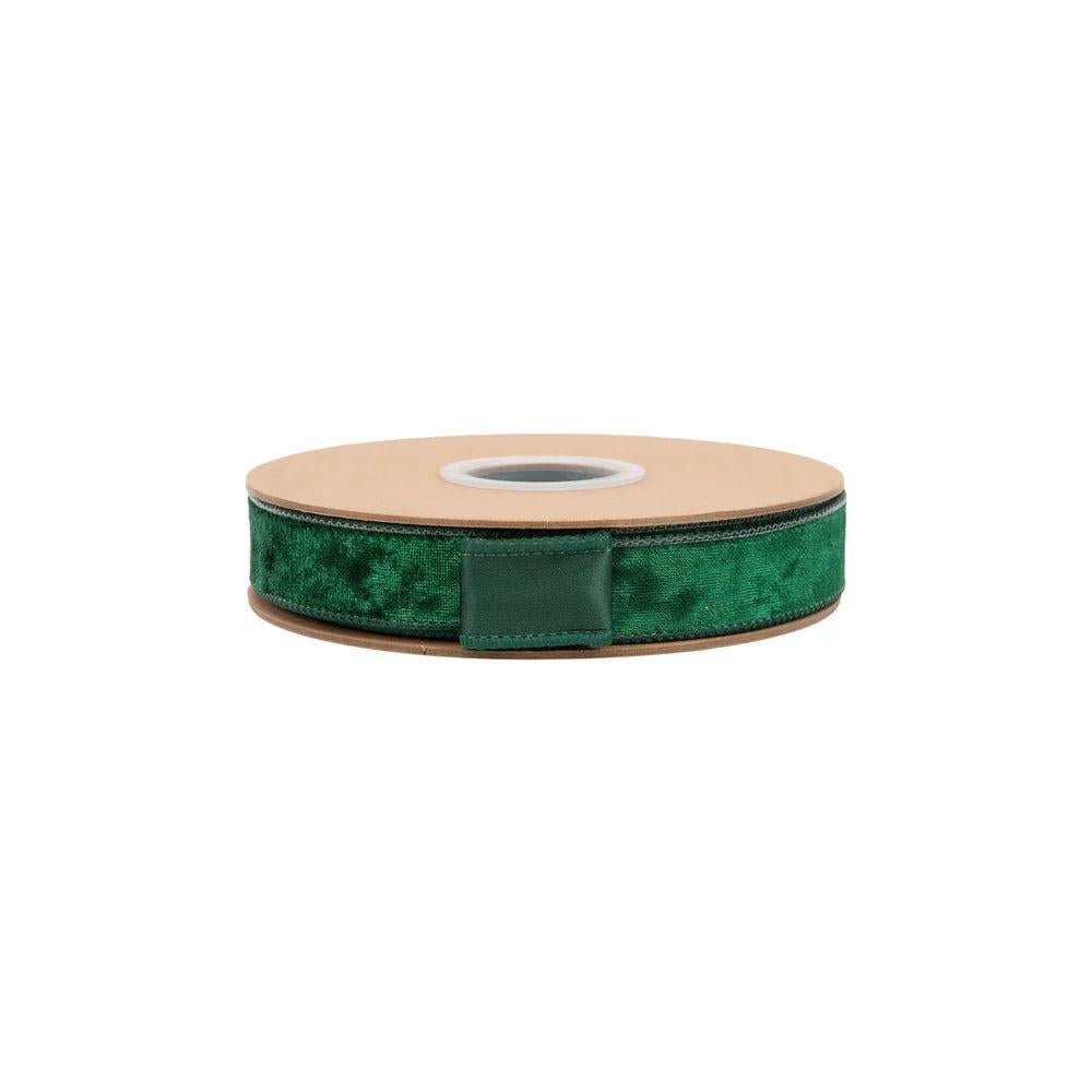 Shop For 1in Heritage Velvet Ribbon: Hunter Green (10 Yards)