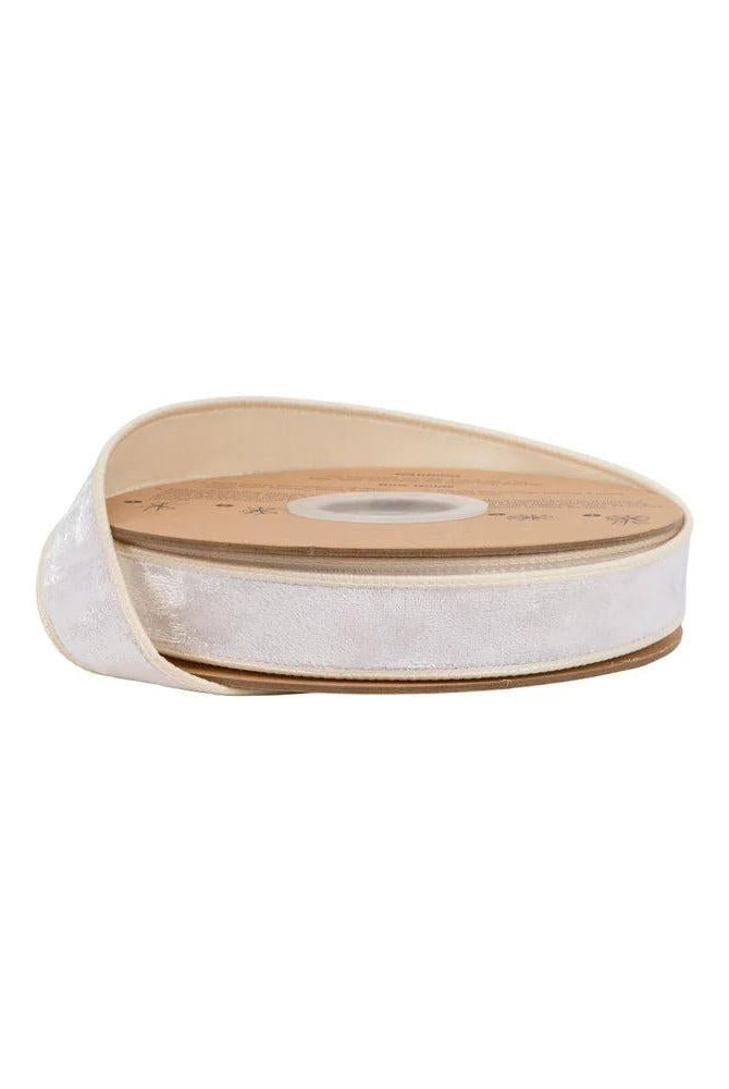 Shop For 1in Heritage Velvet Ribbon: Ivory (10 Yards)