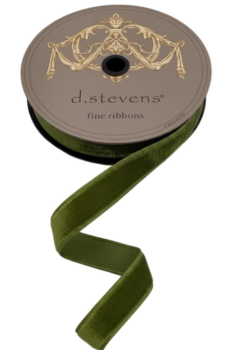 Shop For 1in Lush Velvet Dupion Back Ribbon: Forest Green (10 Yards)