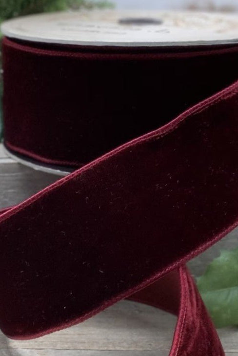 Shop For 1in Lush Velvet Dupion Ribbon: Ruby (10 Yards)