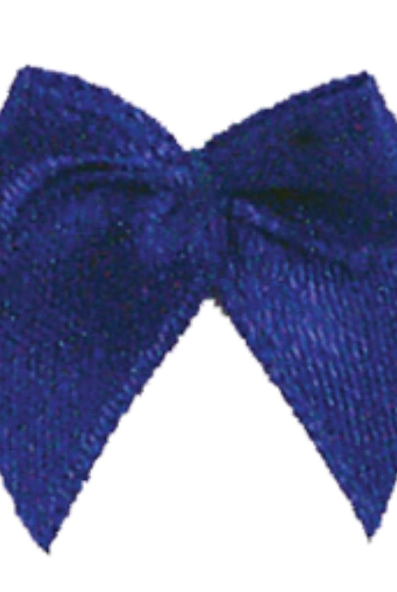 Shop For 1in Mini Ribbon Bow: Navy 6 pc