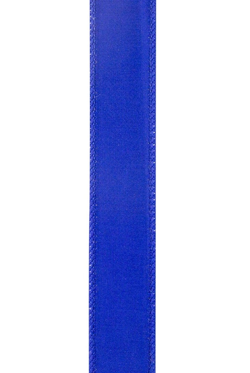 Shop For 1in Striped Twill Dupioni Ribbon: Blue/White (10 Yards)