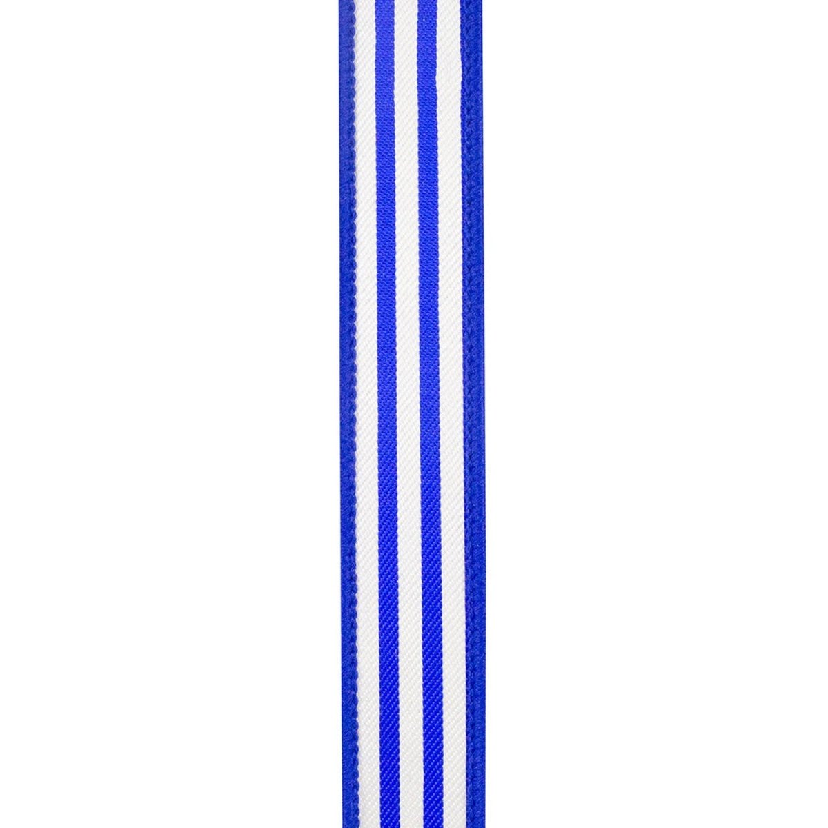 Shop For 1in Striped Twill Dupioni Ribbon: Blue/White (10 Yards)