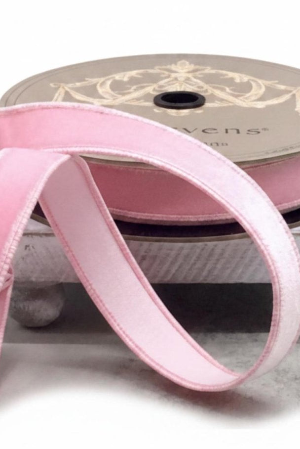 Shop For 1in Velvet Dupion Back Ribbon: Pink Lemonade (10 Yards)