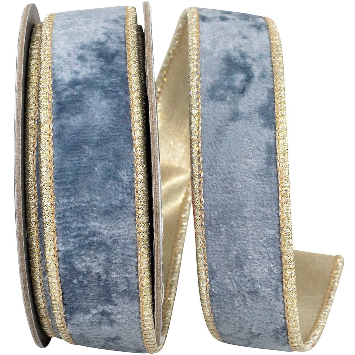 Shop For 1in Velvet Plush Texture Ribbon: French Blue (5 Yards)