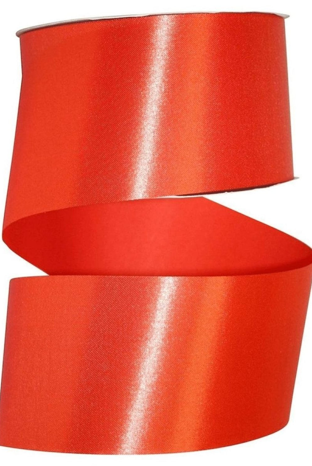 Shop For 2 1/2in Satin Supreme Non - Wired Ribbon: Orange (50 Yards)
