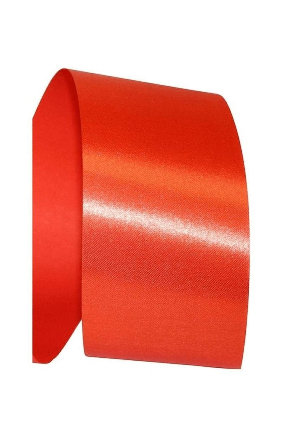 Shop For 2 1/2in Satin Supreme Non - Wired Ribbon: Orange (50 Yards)