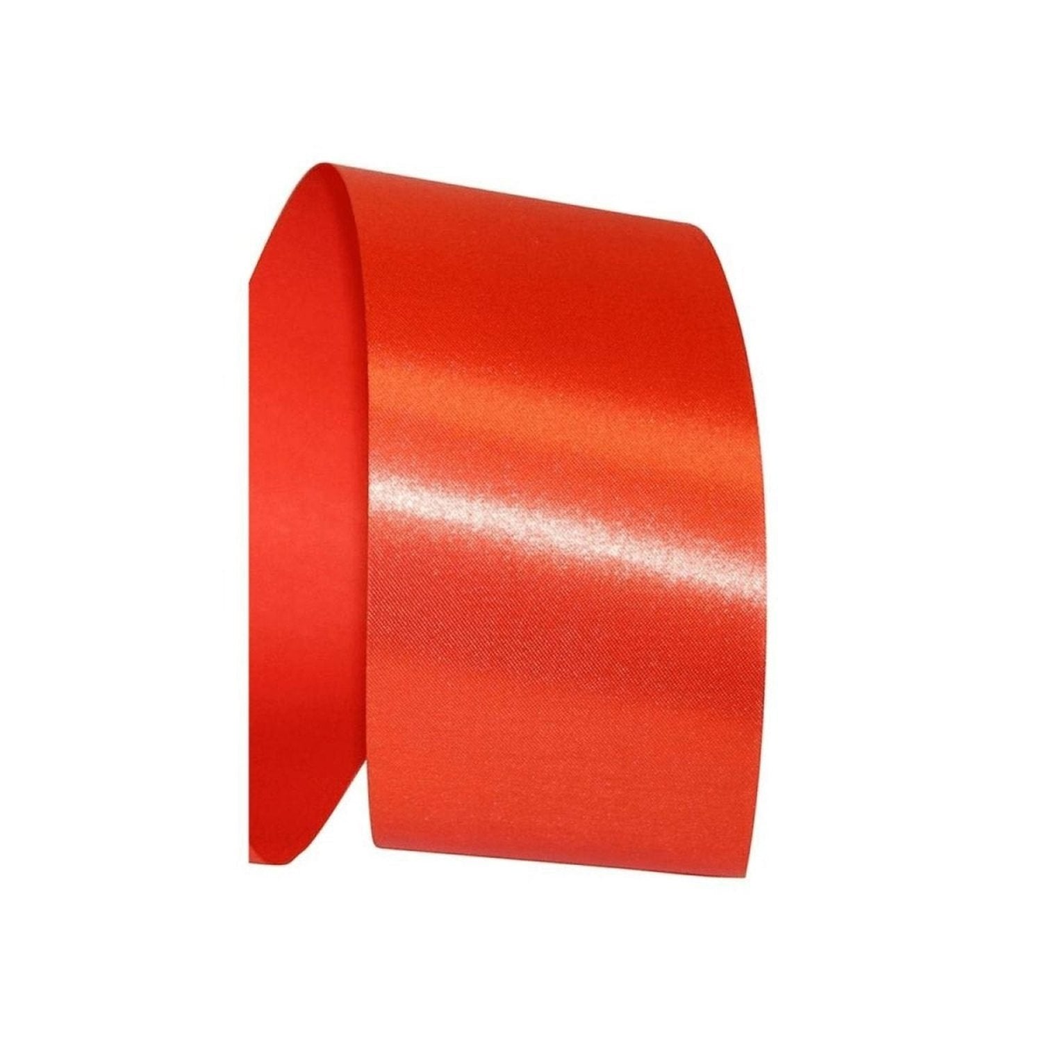 Shop For 2 1/2in Satin Supreme Non - Wired Ribbon: Orange (50 Yards)