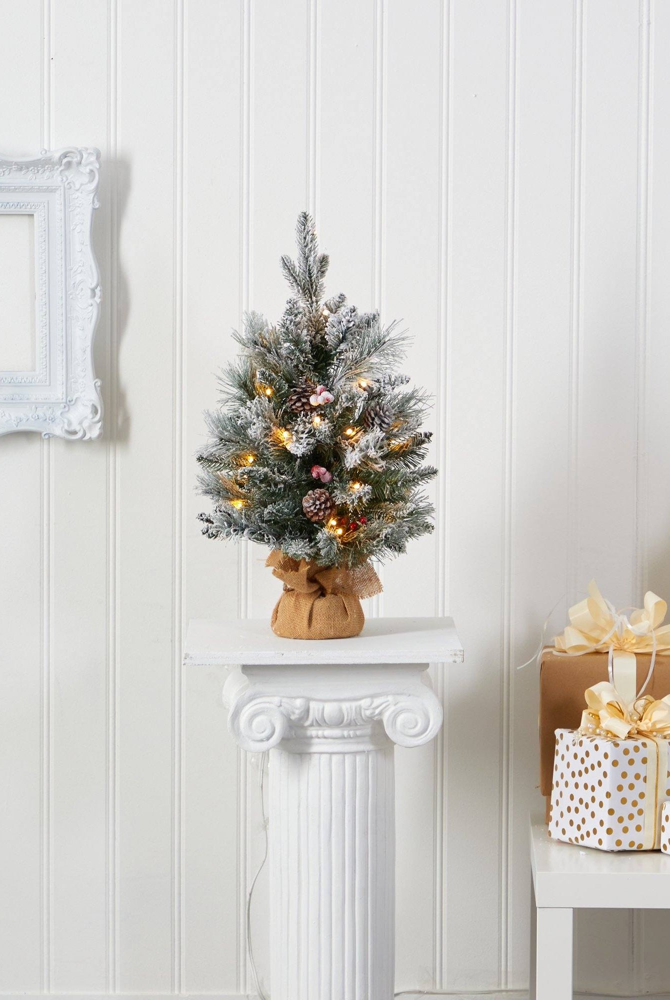 Shop For 2' Flocked Artificial Christmas Tree