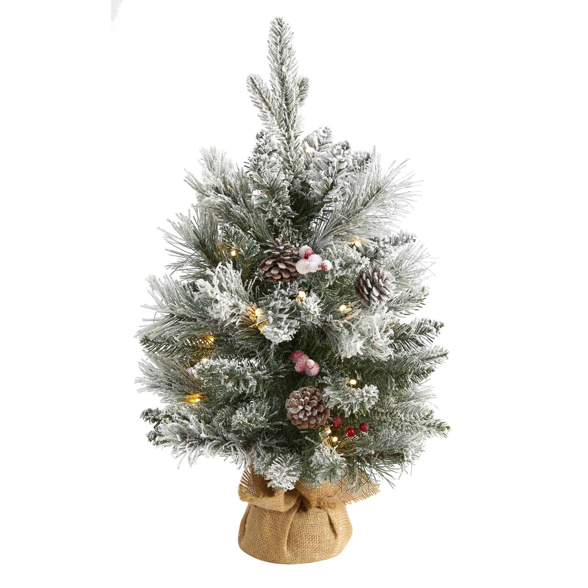 Shop For 2' Flocked Artificial Christmas Tree