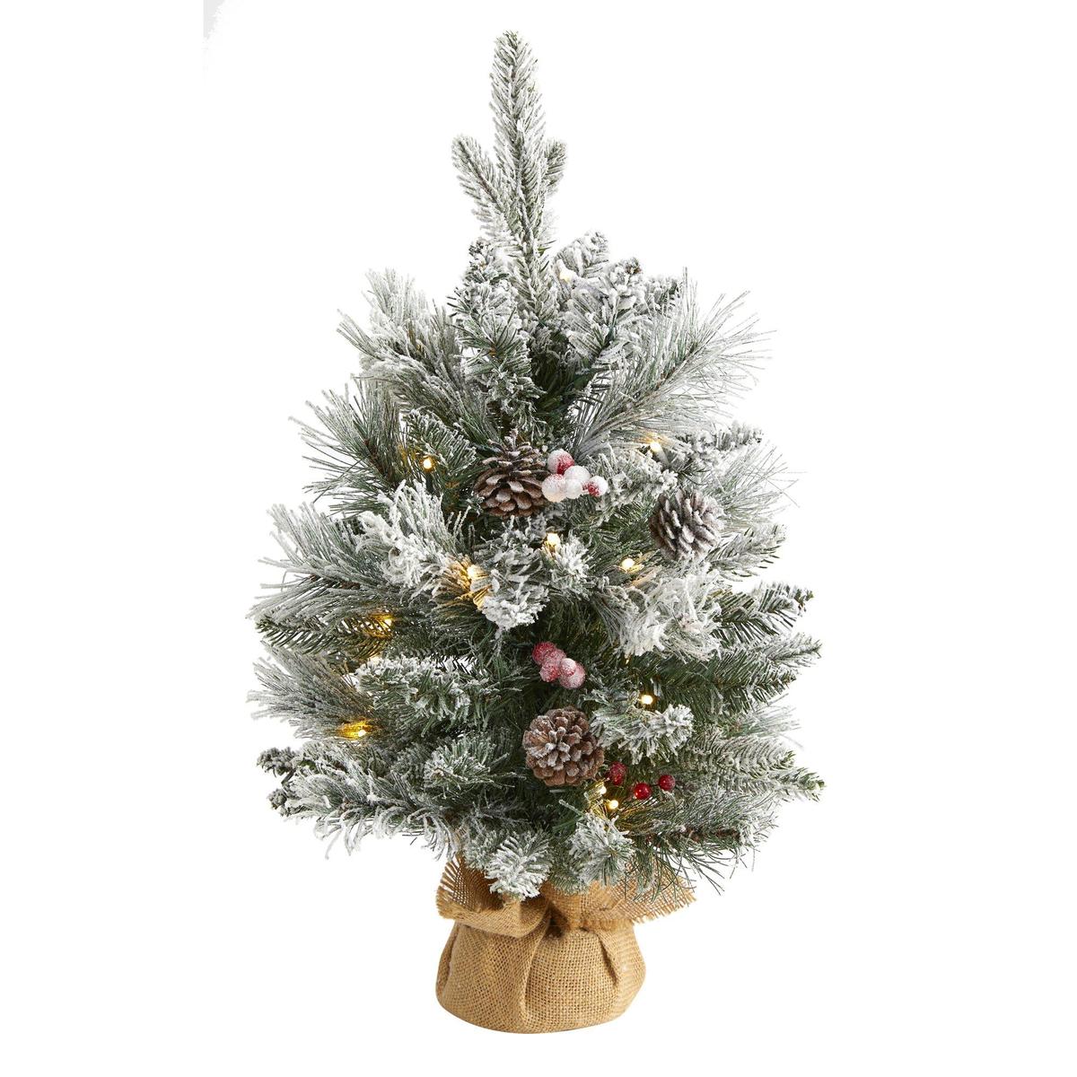Shop For 2' Flocked Artificial Christmas Tree