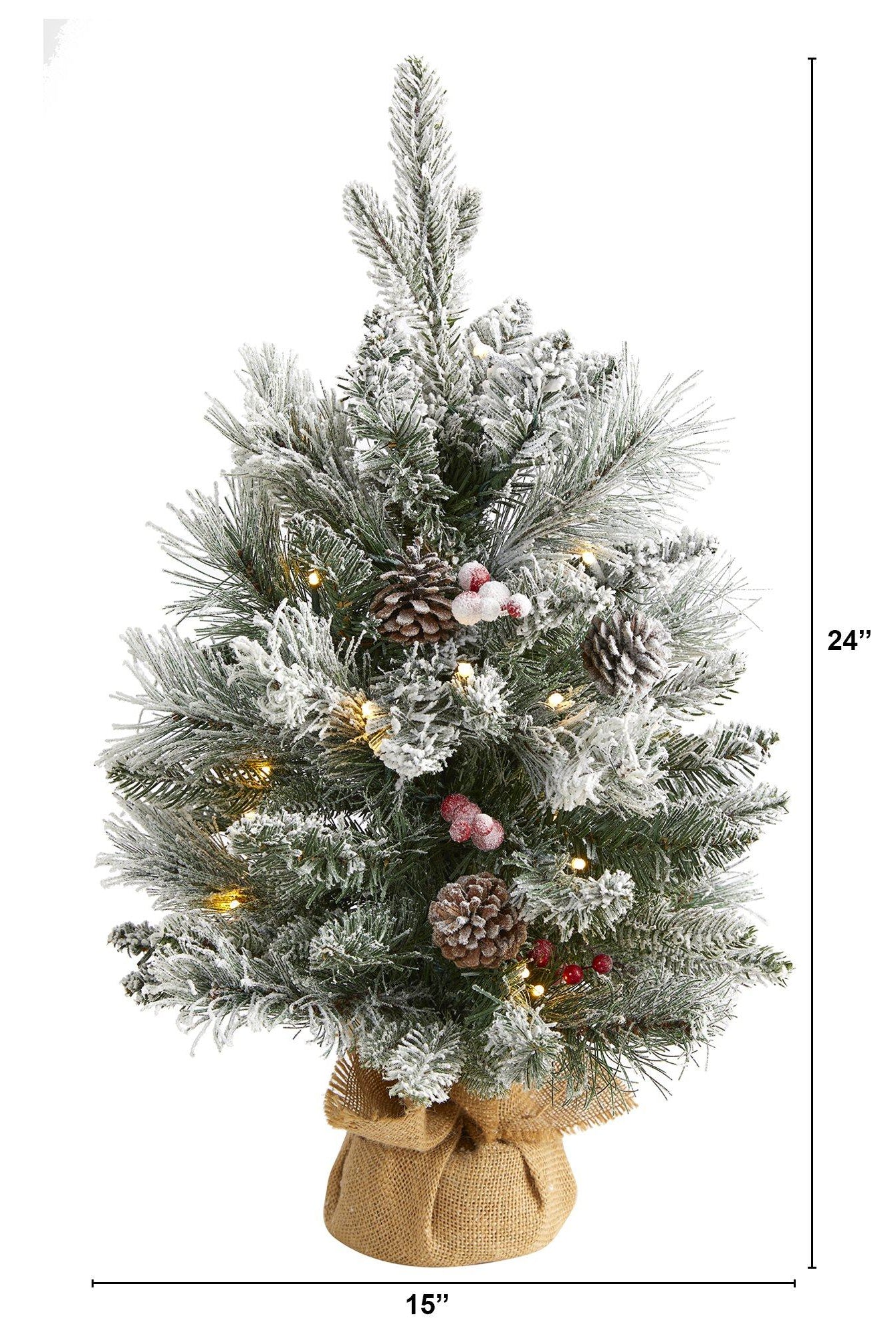 Shop For 2' Flocked Artificial Christmas Tree