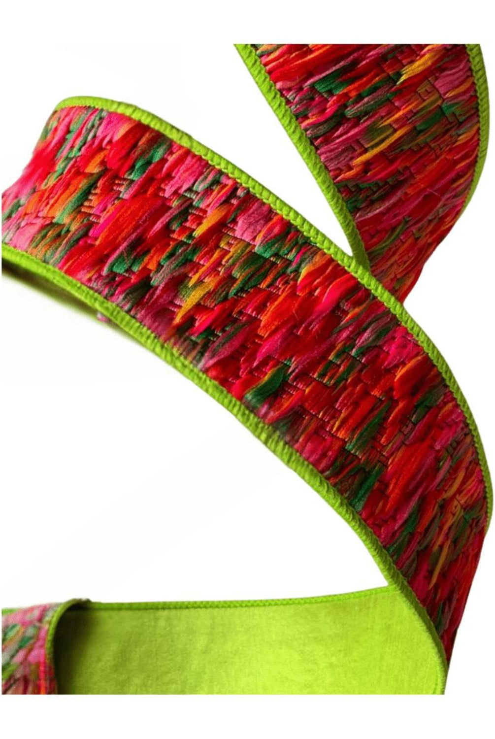 Shop For 2" Groovy Loom Ribbon: Apple Green (5 Yards)