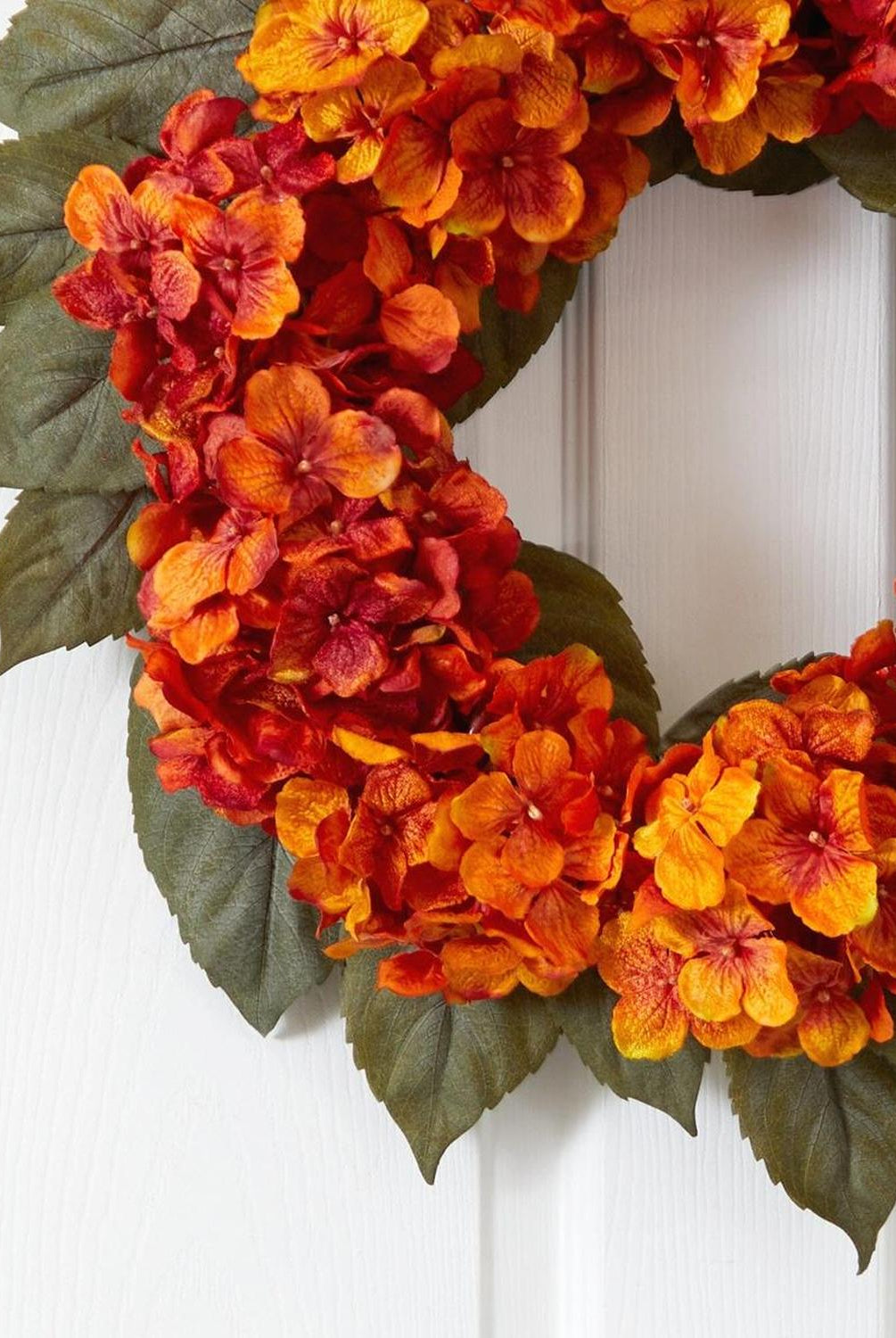 20” Autumn Hydrangea Artificial Wreath