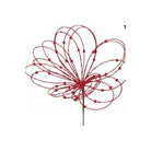 Shop For 20" Beaded Jewel Flower Burst Stem: Red