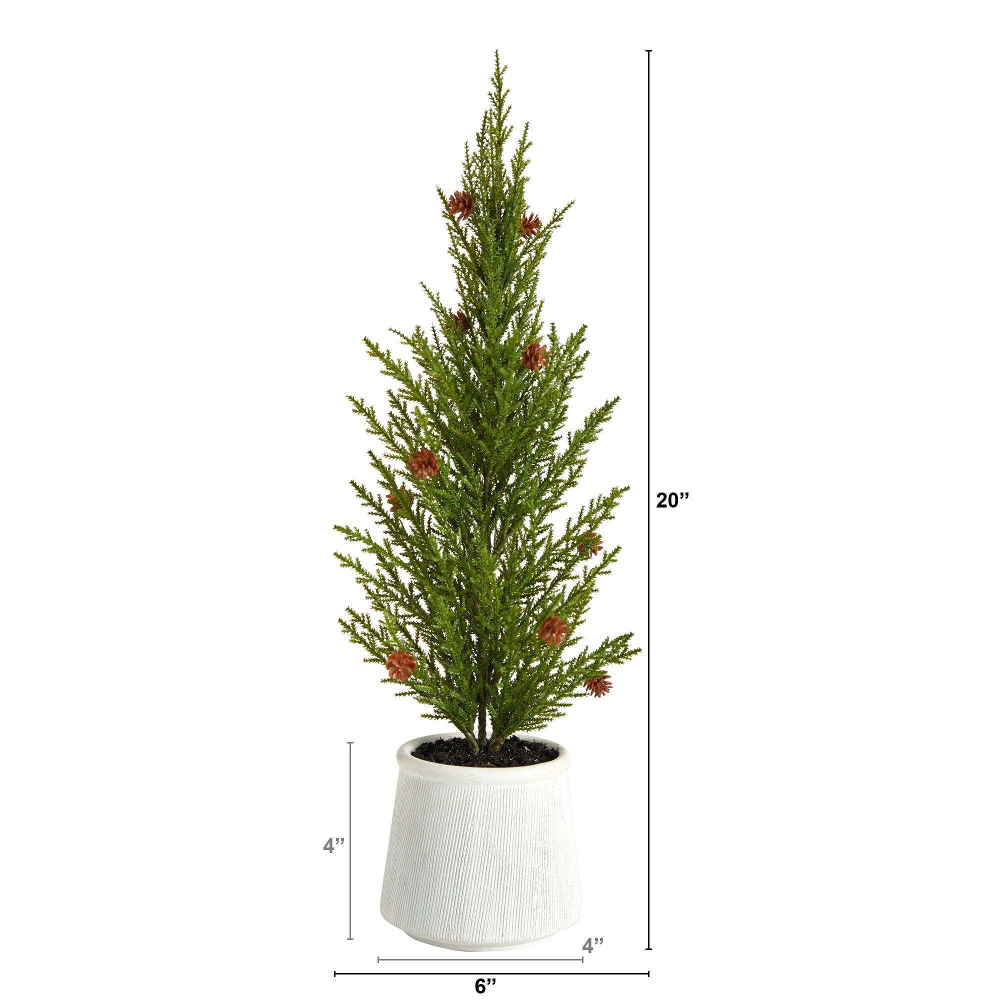 Shop For 20" Cedar Pine “Natural Look” Artificial Christmas Tree