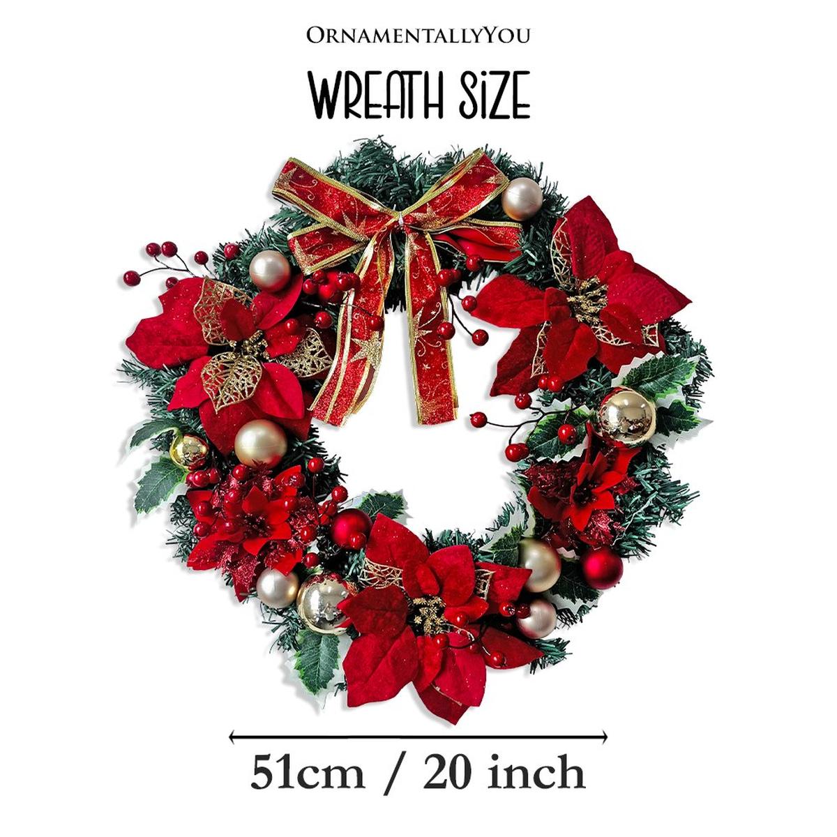 Shop For 20" Christmas Poinsettia Door Wreath