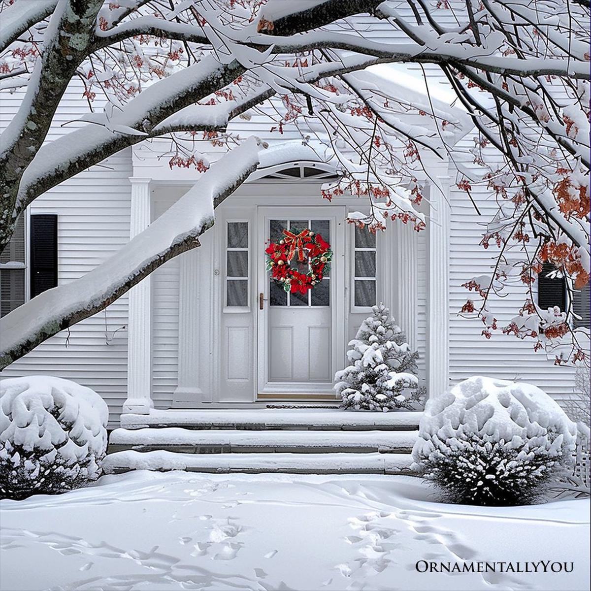 Shop For 20" Christmas Poinsettia Door Wreath