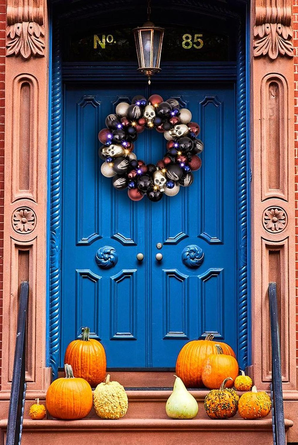 20" Creep and Glitter Spooky Door Wreath