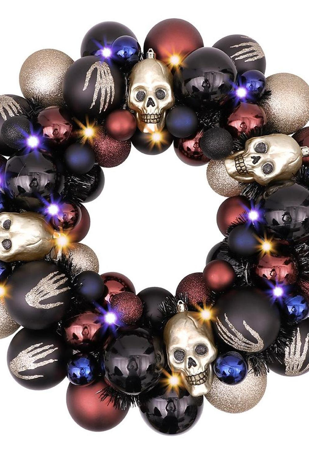 20" Creep and Glitter Spooky Door Wreath