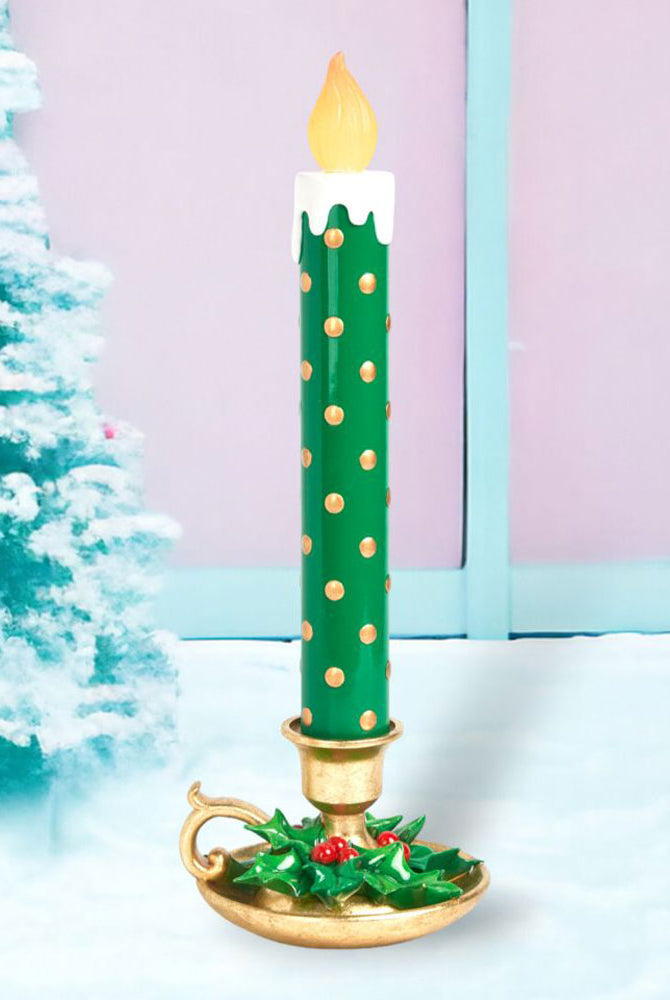 Shop For 20 inch Green LED Candle Stick