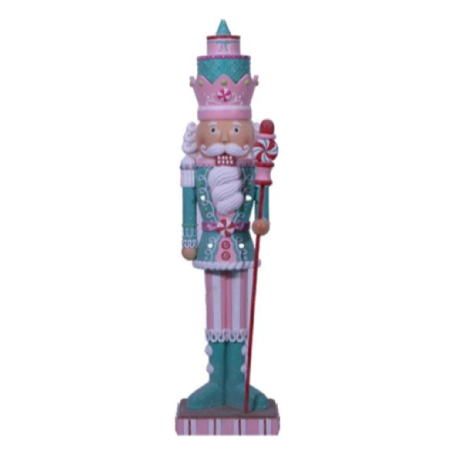 Shop For 20" LED Pastel Christmas Nutcracker w/Staff