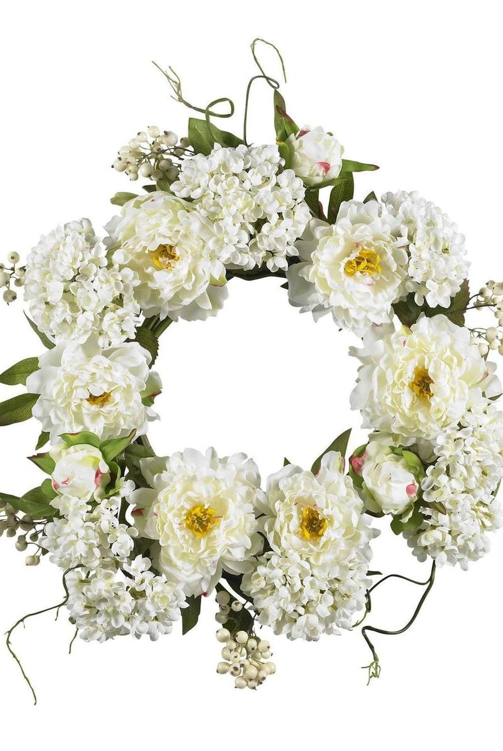 20" Peony Hydrangea Wreath"