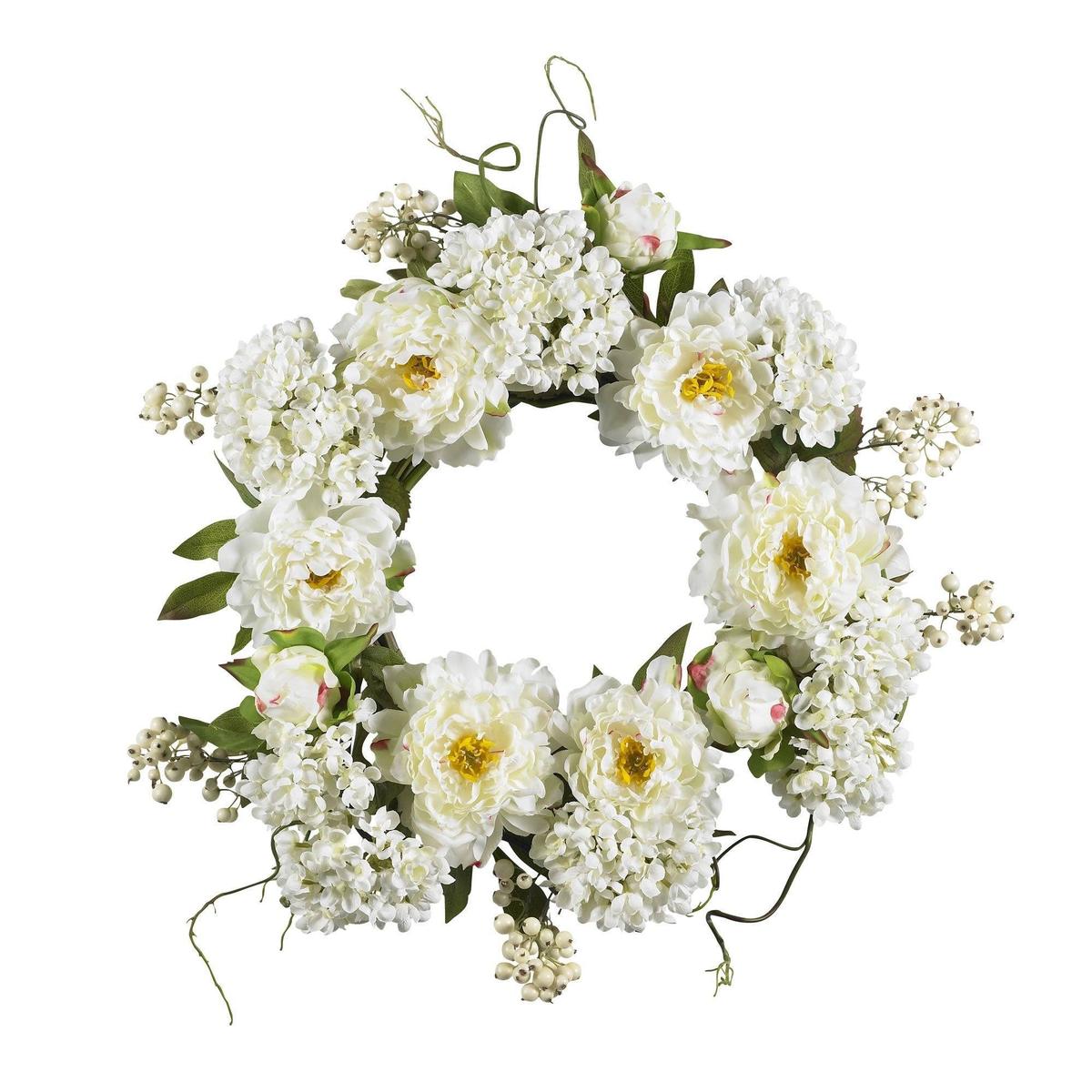 Shop For 20" Peony Hydrangea Wreath