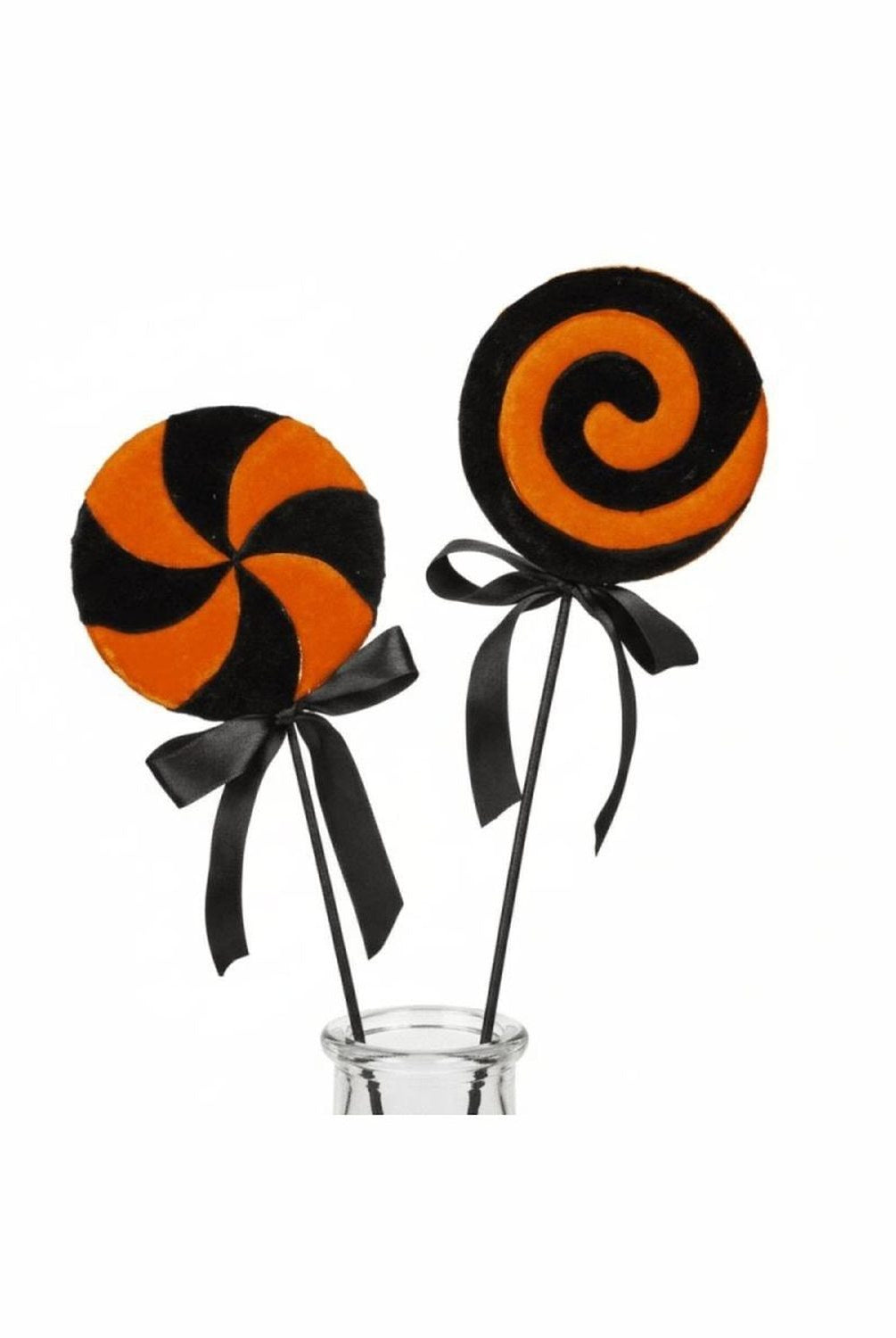 Shop For 20" Velvet Stripe Halloween Lollipop (Asst of 2)
