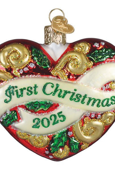 Shop For 2025 First Christmas Heart Ornament