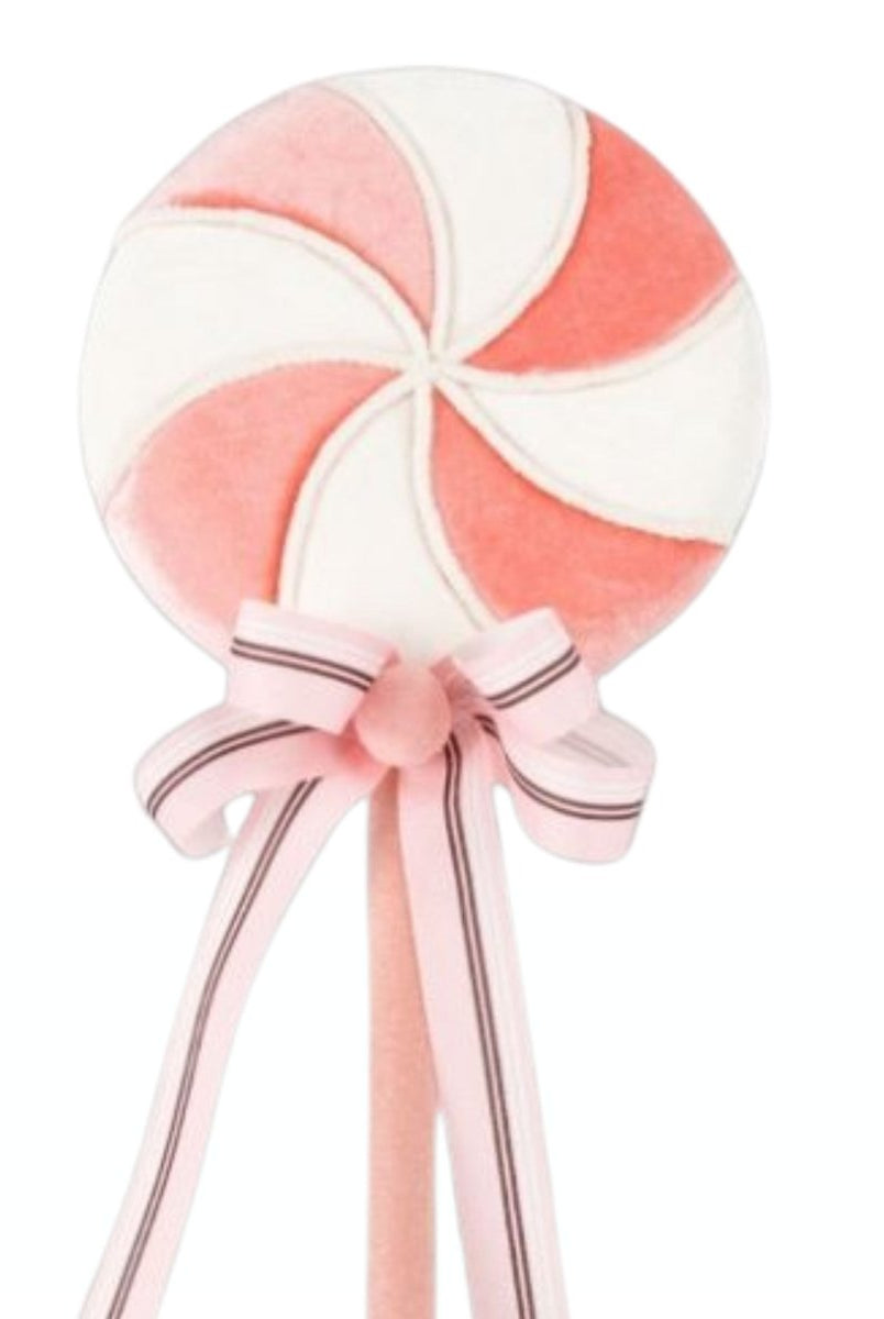 Shop For 20in Pink and White Swirl Lollipop
