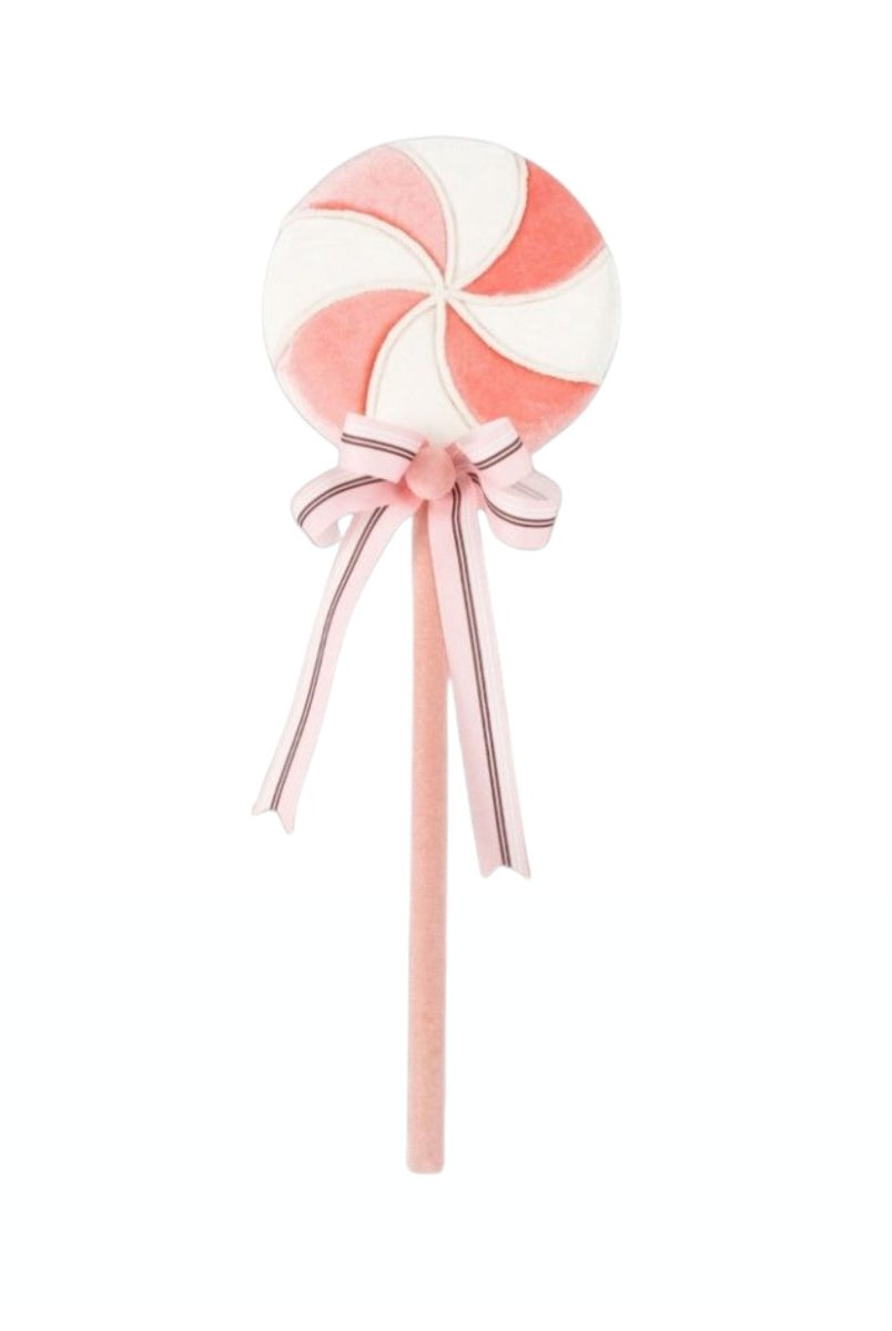 Shop For 20in Pink and White Swirl Lollipop