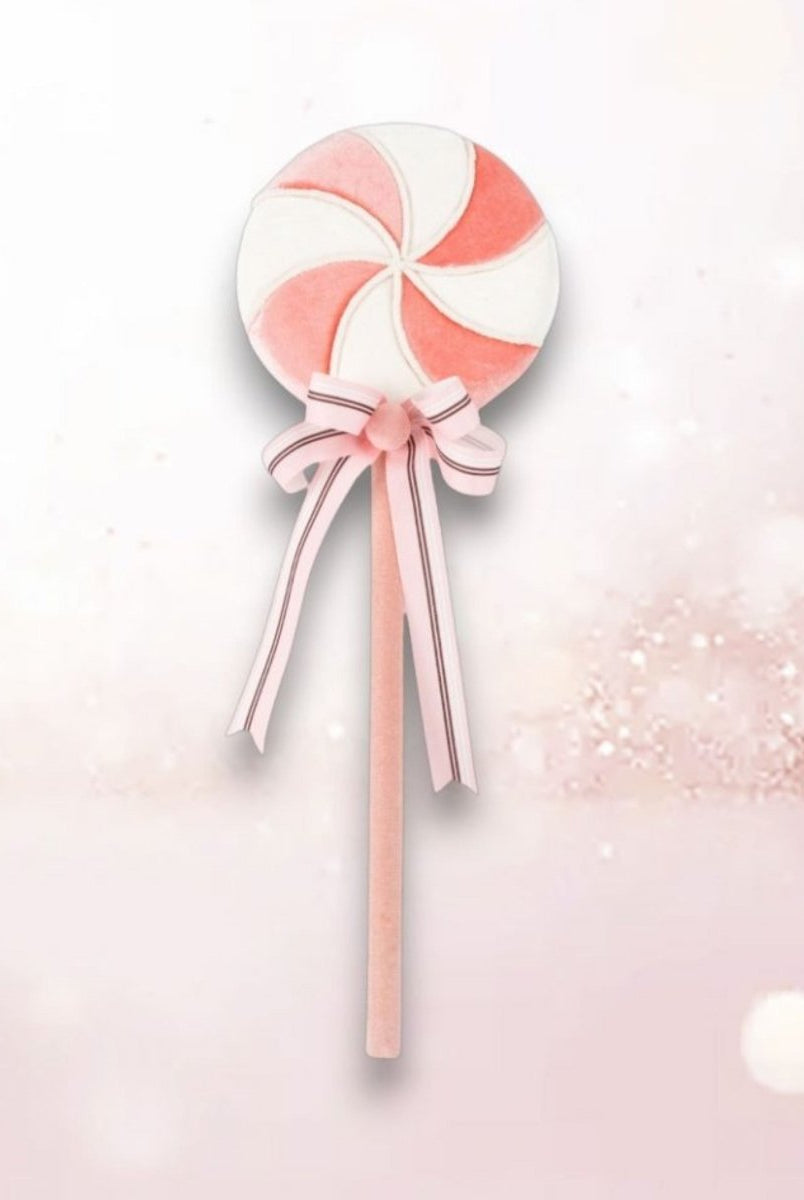 Shop For 20in Pink and White Swirl Lollipop