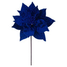 Shop For 21" Blue Poinsettia Stem