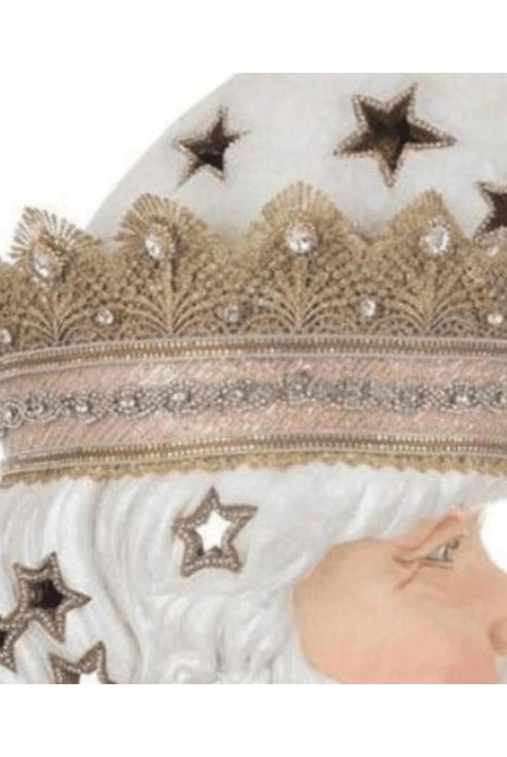 21" Celestial Santa Wall Mask with Lights