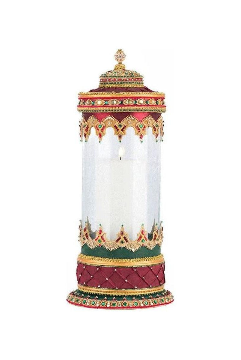 Shop For 21" Christmas Castle Hurricane Candle Holder