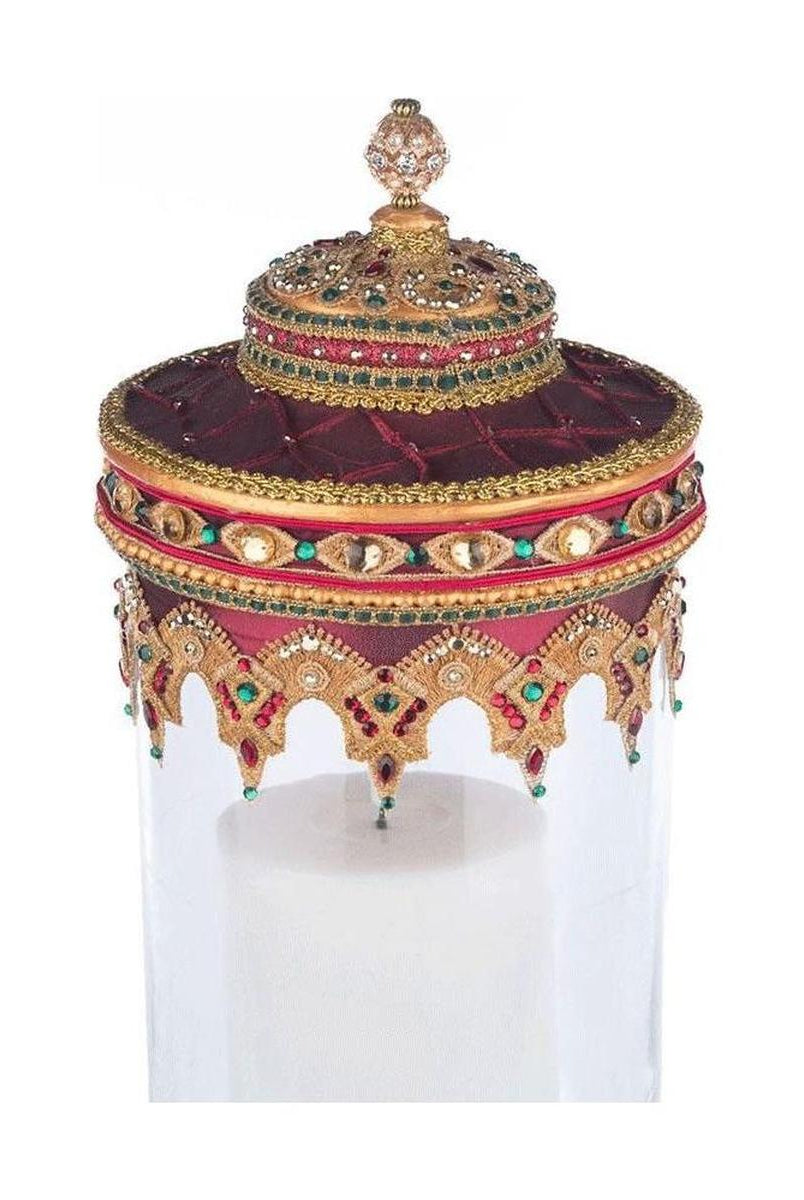 Shop For 21" Christmas Castle Hurricane Candle Holder