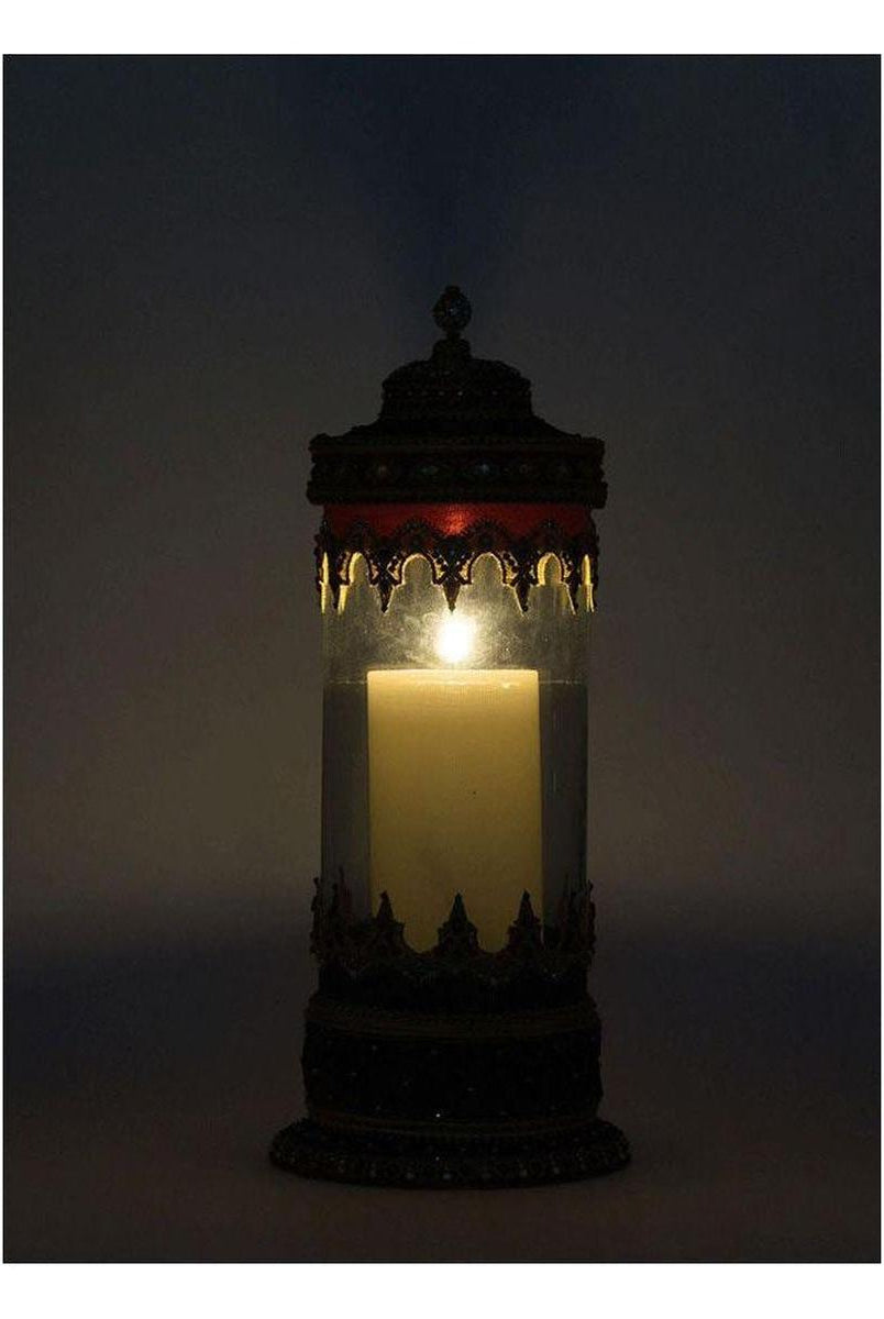 Shop For 21" Christmas Castle Hurricane Candle Holder