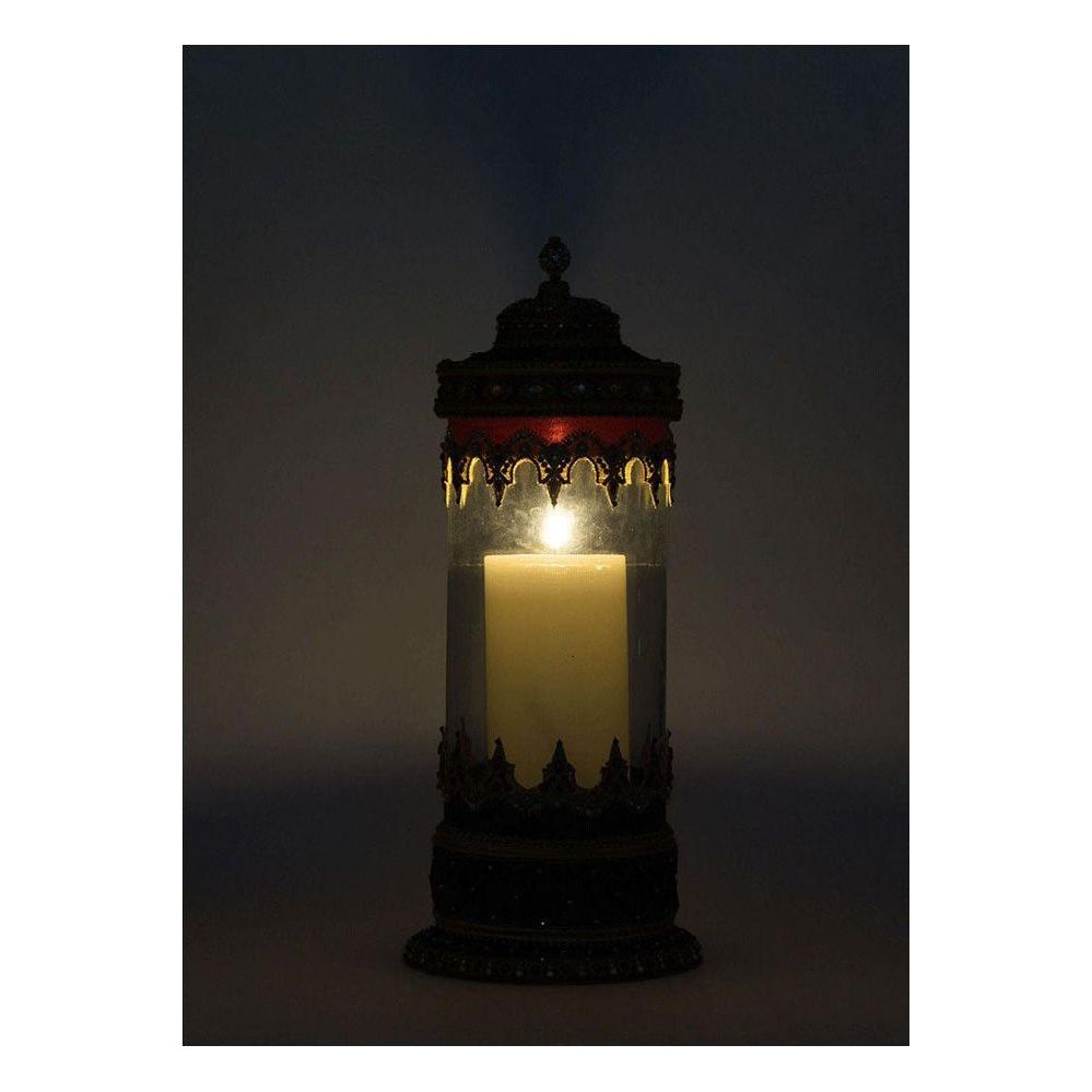 Shop For 21" Christmas Castle Hurricane Candle Holder