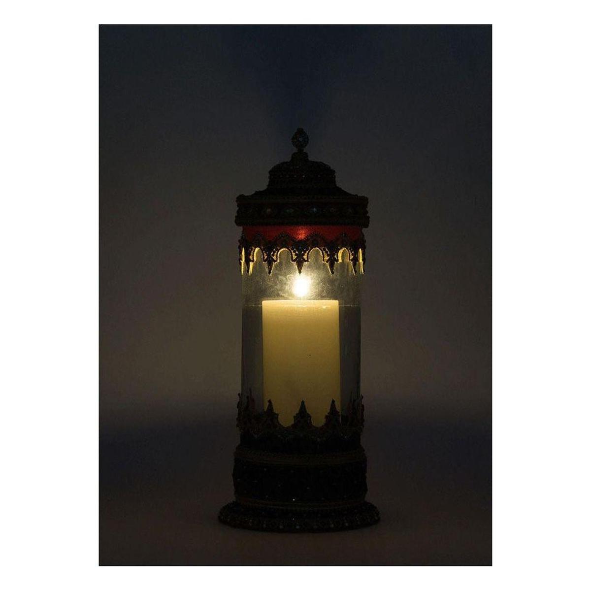 Shop For 21" Christmas Castle Hurricane Candle Holder