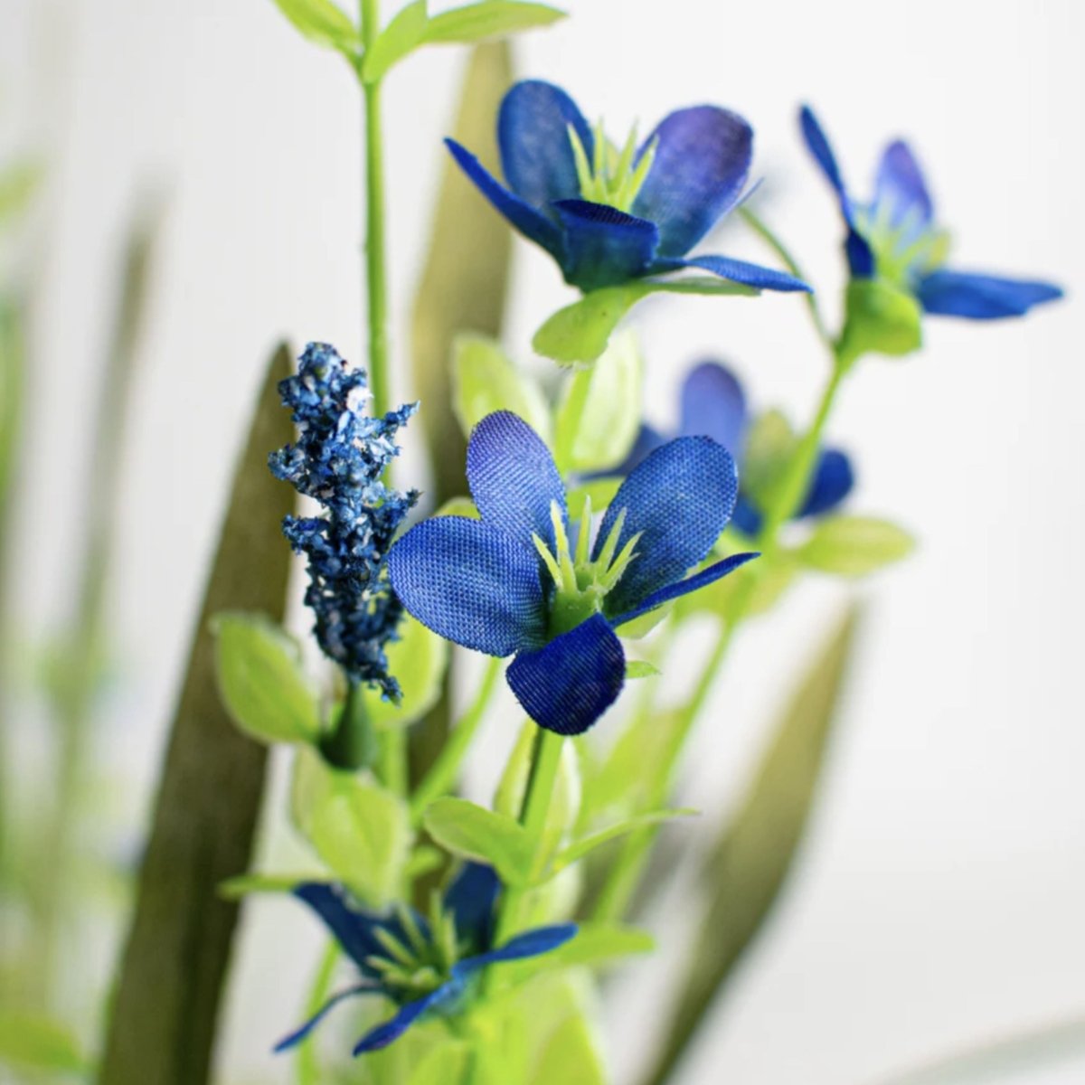 Shop For 21" Flower & Grasses Filler Bush: Blue