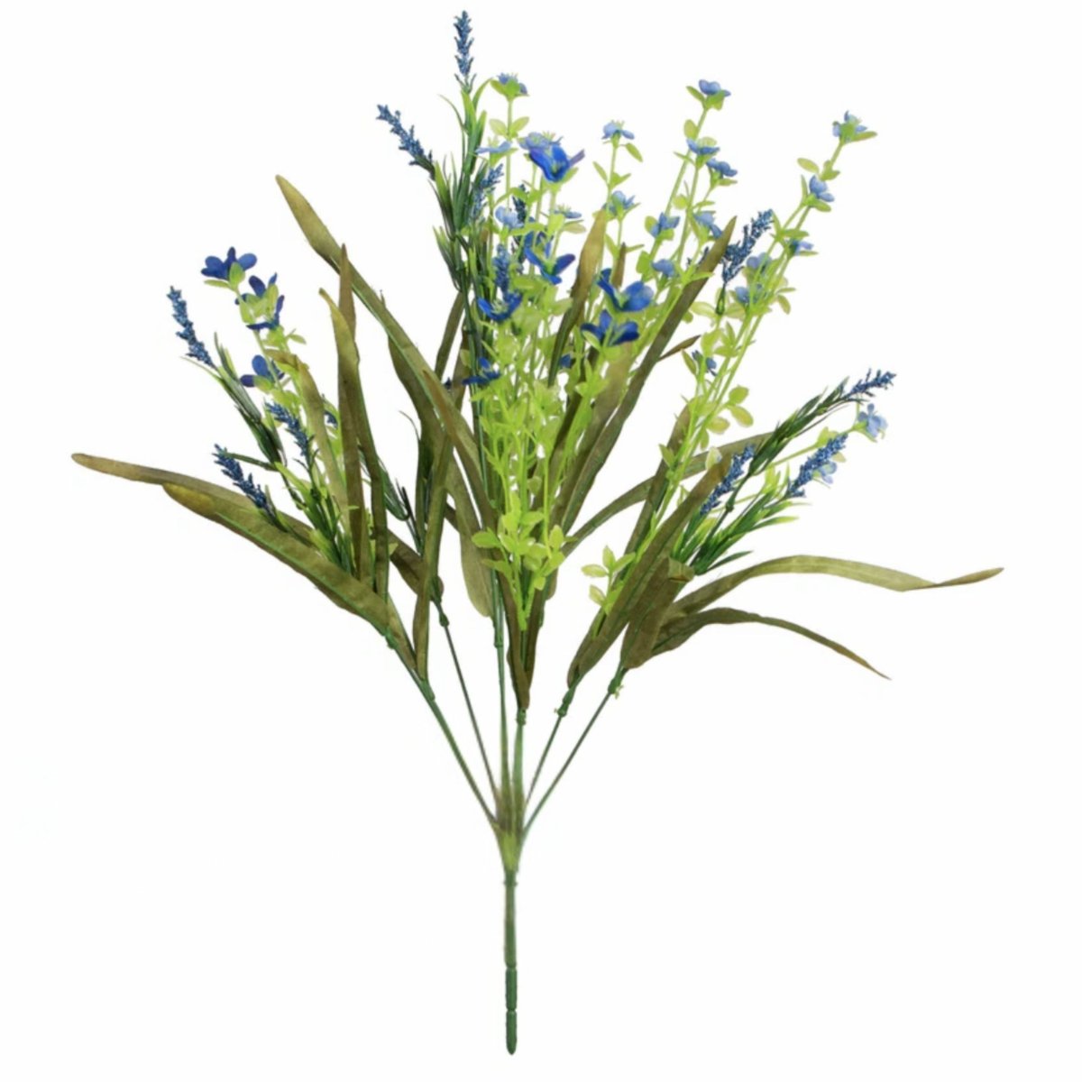 Shop For 21" Flower & Grasses Filler Bush: Blue