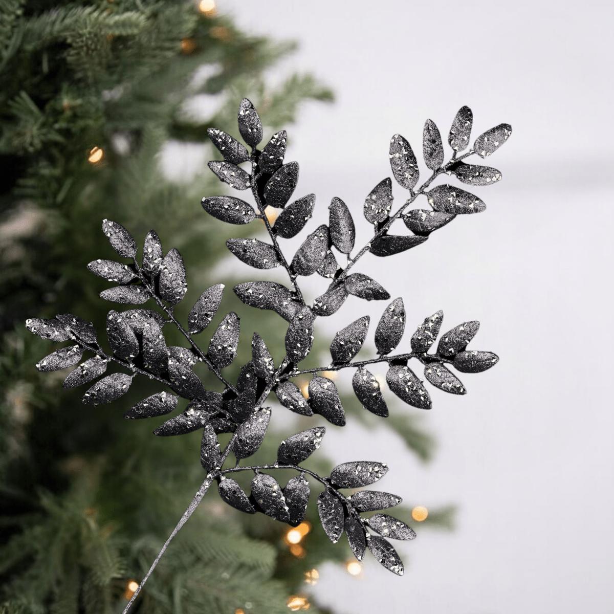 Shop For 21" Glitter Honey Locust Spray: Smoke Blue