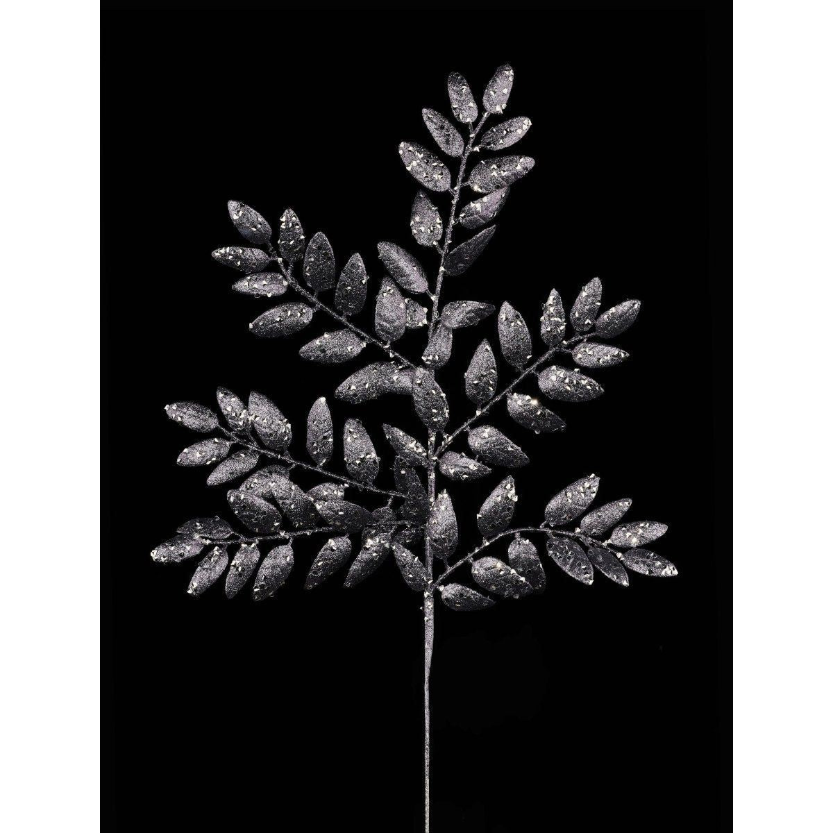 Shop For 21" Glitter Honey Locust Spray: Smoke Blue