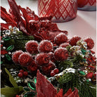 Shop For 21" Iced Burgundy Berry Pod Spray